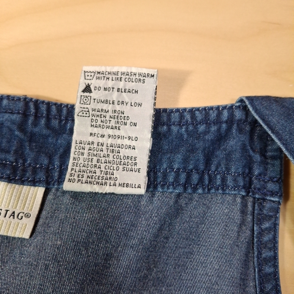 90s Y2K Denim Overalls Dress - Picture 6 of 8